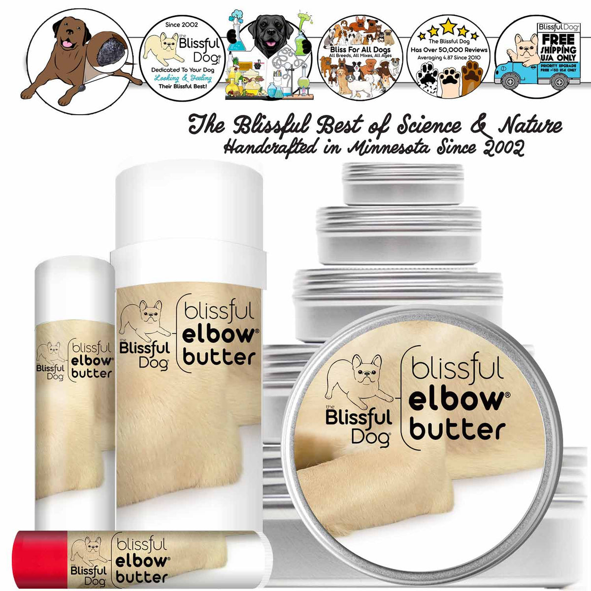 Blissful Elbow® Butter for Dog Elbow Calluses