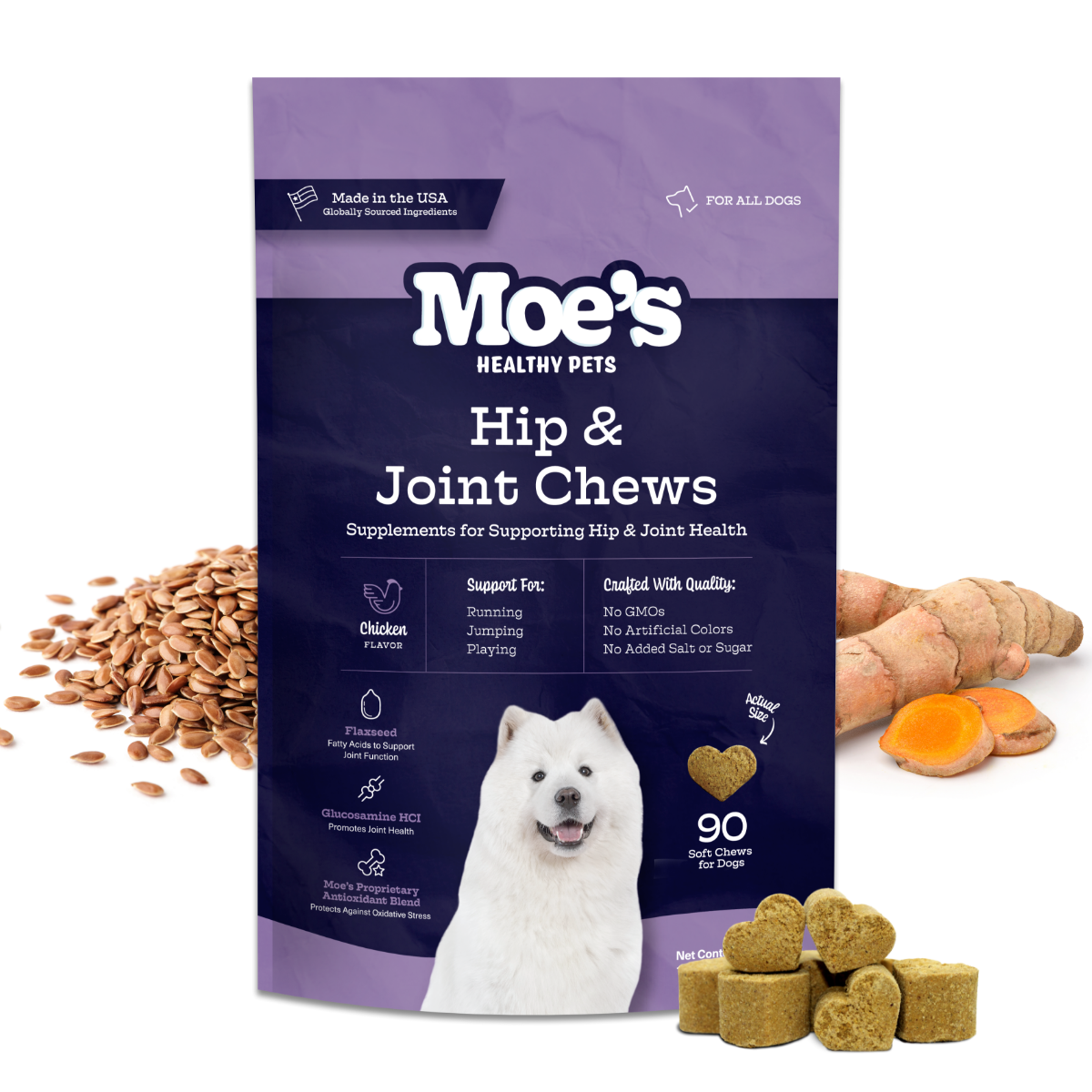 Moe's Hip & Joint Chews for Dogs