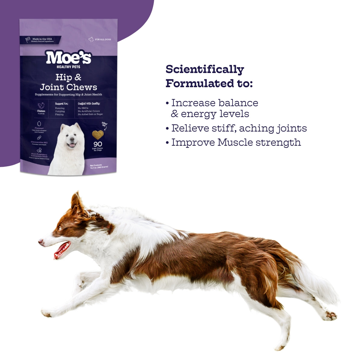 Moe's Hip & Joint Chews for Dogs