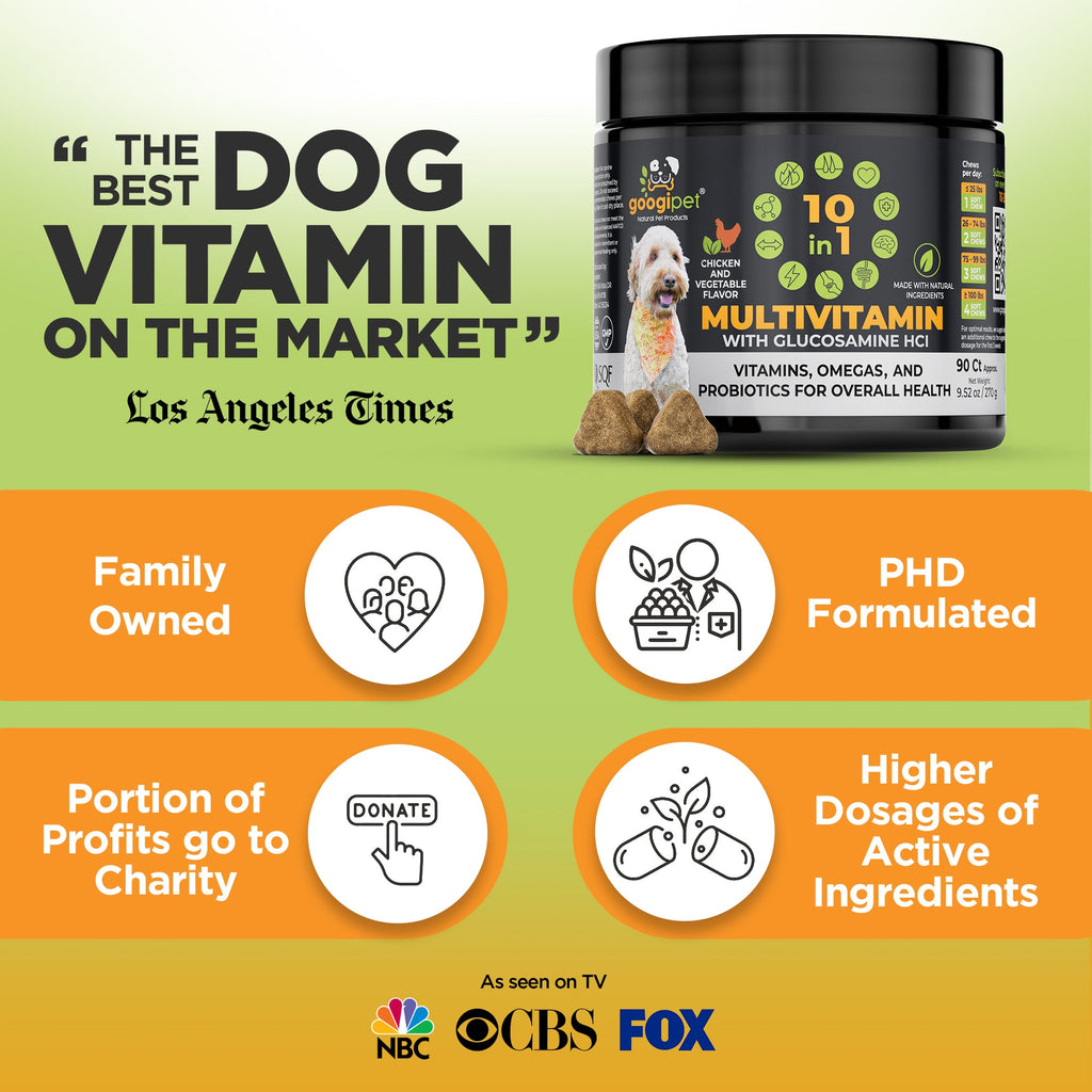Googipet 10-in-1 Multivitamin Chews for Dogs (Chicken)